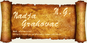 Nadja Grahovac vizit kartica